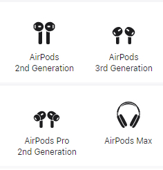 Airpods 2nd Generation apple earbuds 1:1 clone replica